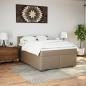 Preview: Boxspringbett Matratze Cappuccino-Braun 140x200cm Kunstleder