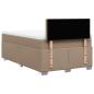 Preview: Boxspringbett Matratze Cappuccino-Braun 140x200cm Kunstleder