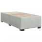 Preview: Boxspringbett mit Matratze Hellgrau 90x200 cm Samt