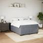 Preview: Boxspringbett mit Matratze Dunkelgrau 140x200 cm Samt