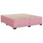 Preview: Boxspringbett mit Matratze Rosa 180x200 cm Samt