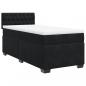 Preview: Boxspringbett mit Matratze Schwarz 100x200 cm Samt