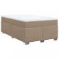 Preview: Boxspringbett Matratze Cappuccino-Braun 120x200cm Kunstleder