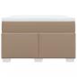 Preview: Boxspringbett Matratze Cappuccino-Braun 120x200cm Kunstleder