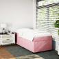 Preview: Boxspringbett mit Matratze Rosa 90x200 cm Samt