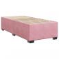 Preview: Boxspringbett mit Matratze Rosa 90x200 cm Samt