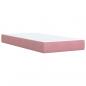 Preview: Boxspringbett mit Matratze Rosa 90x200 cm Samt