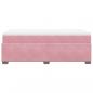 Preview: Boxspringbett mit Matratze Rosa 90x200 cm Samt