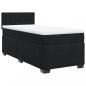 Preview: Boxspringbett mit Matratze Schwarz 90x190 cm Samt