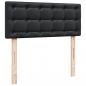 Preview: Boxspringbett mit Matratze Schwarz 120x190 cm Kunstleder