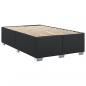 Preview: Boxspringbett mit Matratze Schwarz 120x190 cm Kunstleder