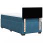 Preview: Boxspringbett mit Matratze Blau 90x200 cm Samt