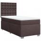 Preview: Boxspringbett mit Matratze Dunkelbraun 80x200 cm Stoff