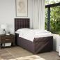 Preview: Boxspringbett mit Matratze Dunkelbraun 80x200 cm Stoff