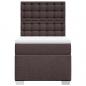 Preview: Boxspringbett mit Matratze Dunkelbraun 80x200 cm Stoff