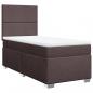 Preview: Boxspringbett mit Matratze Dunkelbraun 80x200 cm Stoff