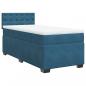 Preview: Boxspringbett mit Matratze Blau 80x200 cm Samt