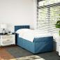 Preview: Boxspringbett mit Matratze Blau 80x200 cm Samt