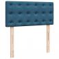 Preview: Boxspringbett mit Matratze Blau 80x200 cm Samt