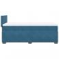 Preview: Boxspringbett mit Matratze Blau 90x190 cm Samt