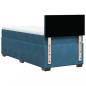 Preview: Boxspringbett mit Matratze Blau 90x190 cm Samt