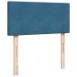 Preview: Boxspringbett mit Matratze Blau 90x190 cm Samt