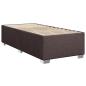 Preview: Boxspringbett mit Matratze Dunkelbraun 90x190 cm Stoff