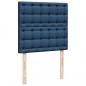 Preview: Boxspringbett mit Matratze Blau 90x200 cm Stoff