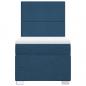 Preview: Boxspringbett mit Matratze Blau 90x200 cm Stoff