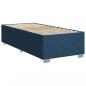 Preview: Boxspringbett mit Matratze Blau 90x200 cm Stoff