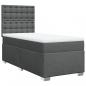 Preview: Boxspringbett mit Matratze Dunkelgrau 100x200 cm Stoff