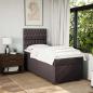 Preview: Boxspringbett mit Matratze Dunkelbraun 100x200 cm Stoff