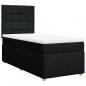 Preview: Boxspringbett mit Matratze Schwarz 80x200 cm Stoff