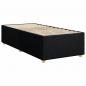 Preview: Boxspringbett mit Matratze Schwarz 80x200 cm Stoff