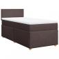 Preview: Boxspringbett mit Matratze Dunkelbraun 90x200 cm Stoff