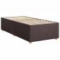 Preview: Boxspringbett mit Matratze Dunkelbraun 90x200 cm Stoff