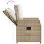 Preview: 9-tlg. Garten-Essgruppe mit Kissen Beige Poly Rattan