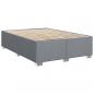 Preview: Boxspringbett mit Matratze Hellgrau 140x200 cm Stoff