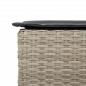 Preview: Garten-Barhocker mit Kissen 2 Stk. Hellgrau Poly Rattan