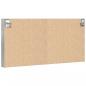 Preview: Vitrinenschrank Betongrau 100x8,5x50 cm Holzwerkstoff