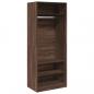 Preview: Kleiderschrank Braun Eichen-Optik 80x50x200 cm Holzwerkstoff