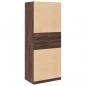 Preview: Kleiderschrank Braun Eichen-Optik 80x50x200 cm Holzwerkstoff