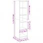 Preview: Kleiderschrank Braun Eichen-Optik 50x50x200 cm Holzwerkstoff