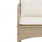 Preview: Garten-Schaukelstuhl mit Kissen Beige Poly Rattan