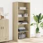 Preview: ARDEBO.de - Kleiderschrank Sonoma-Eiche 80x50x200 cm Holzwerkstoff