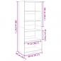 Preview: Kleiderschrank Sonoma-Eiche 80x50x200 cm Holzwerkstoff