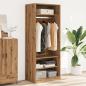 Preview: ARDEBO.de - Kleiderschrank Artisan-Eiche 80x50x200 cm Holzwerkstoff