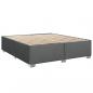 Preview: Boxspringbett mit Matratze Dunkelgrau 200x200 cm Stoff