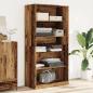 Preview: ARDEBO.de - Kleiderschrank Altholz-Optik 100x50x200 cm Holzwerkstoff