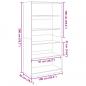 Preview: Kleiderschrank Altholz-Optik 100x50x200 cm Holzwerkstoff